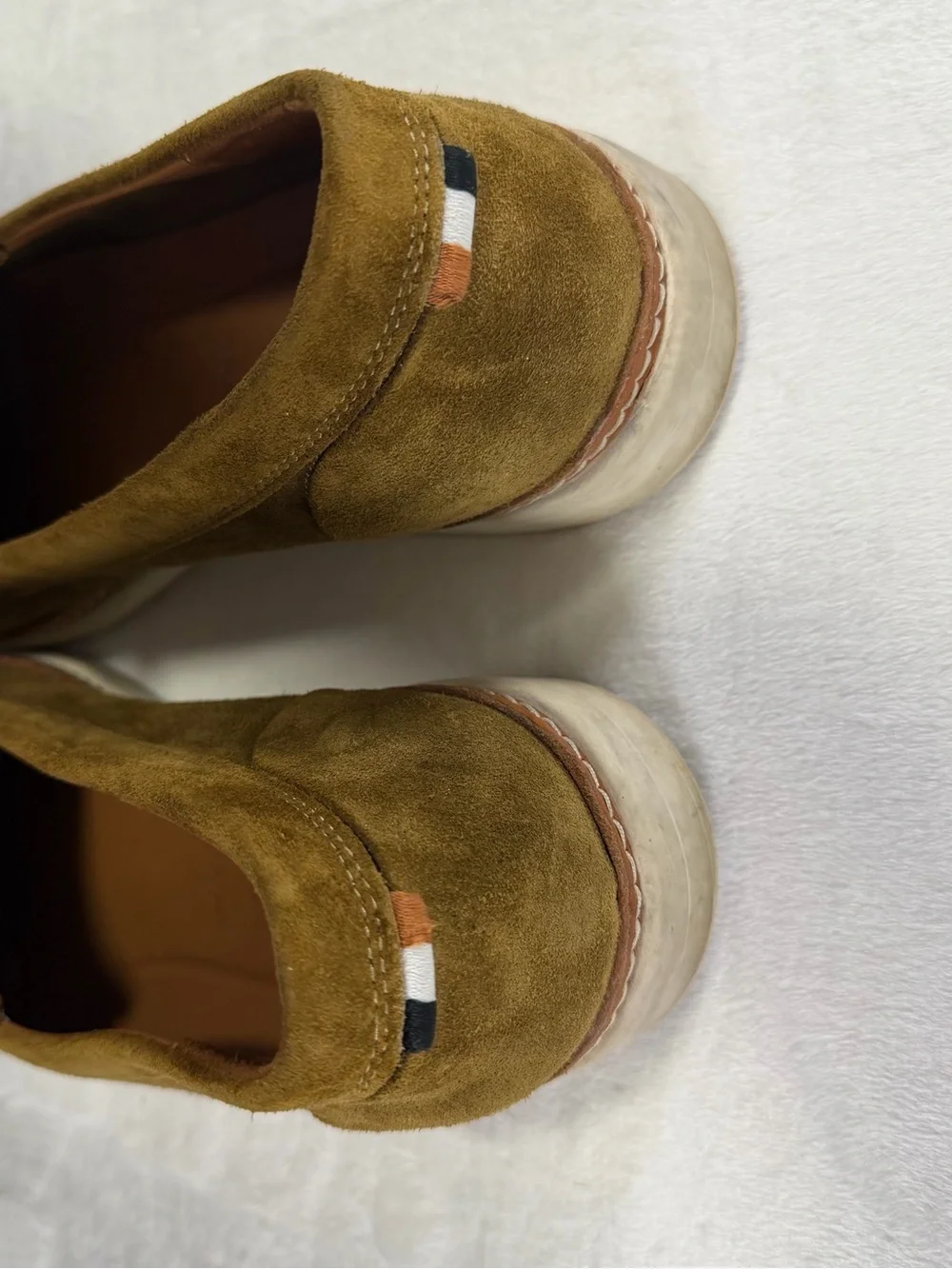 Allen Edmonds Wilder Olive Green Suede Slip-On Loafers